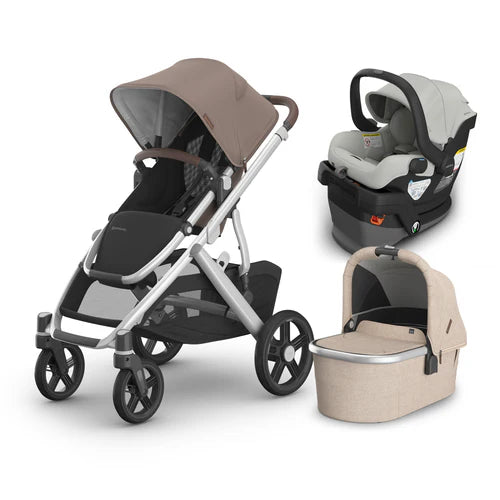 UPPAbaby Vista V3 From Birth Complete Travel System (Stroller + Mesa V3 Infant Car Seat + Bassinet V3)
