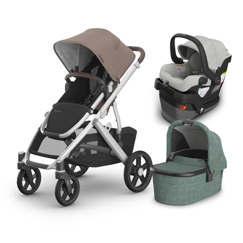 UPPAbaby Vista V3 From Birth Complete Travel System (Stroller + Mesa V3 Infant Car Seat + Bassinet V3)
