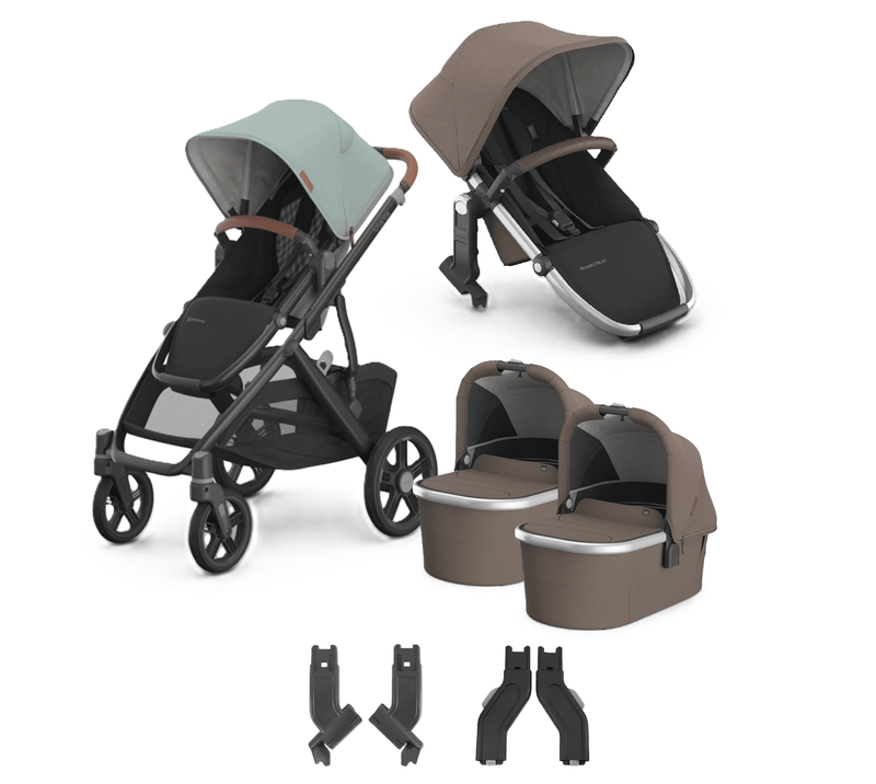 UPPAbaby Vista V3 + Bassinets Twin Bundle