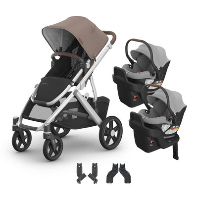 UPPAbaby Vista V3 + Aria Twin Travel System