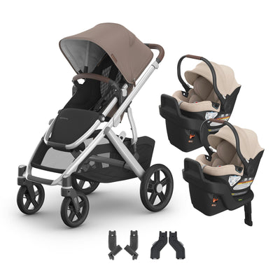 UPPAbaby Vista V3 + Aria Twin Travel System