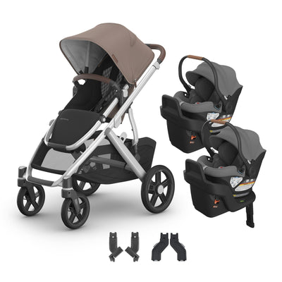 UPPAbaby Vista V3 + Aria Twin Travel System