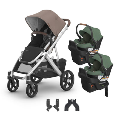 UPPAbaby Vista V3 + Aria Twin Travel System
