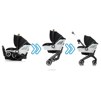 Evenflo Shyft DualRide Infant Car Seat Stroller Combo - Carryall Storage & Extended Canopy