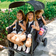 Wonderfold W4 Elite Pro 4 Seater Stroller Wagon - Jet Black - Bambi Baby