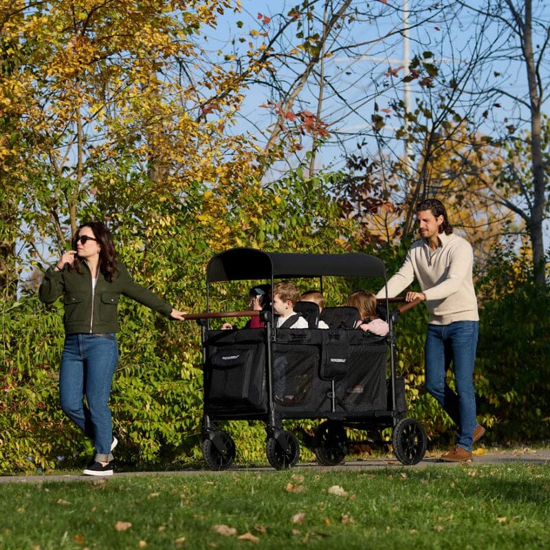 Wonderfold W6 Luxe Pro 6-Seater Stroller Wagon - Black