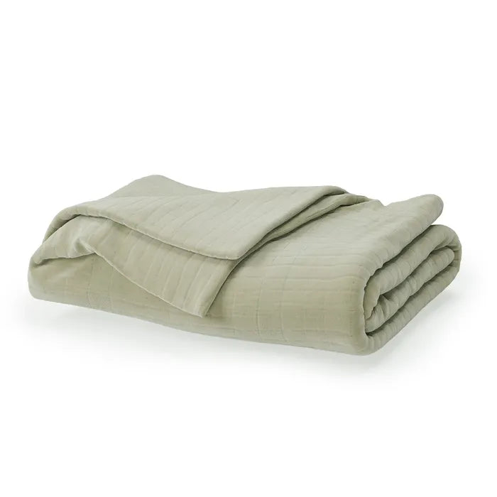 Naturepedic Breathable Organic Cotton Muslin Kids Blanket- Strolleria