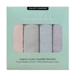 Naturepedic Organic Breathable Swaddle Blankets 4-Color Pack - Bambi Baby