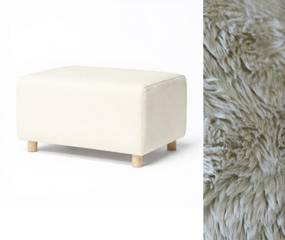 Oilo Ottoman Wide Rectangle Wood Base