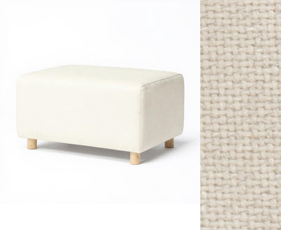 Oilo Ottoman Wide Rectangle Wood Base