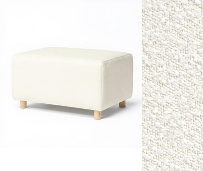 Oilo Ottoman Wide Rectangle Wood Base