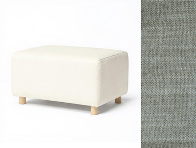 Oilo Ottoman Wide Rectangle Wood Base