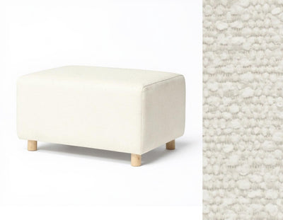 Oilo Ottoman Wide Rectangle Wood Base