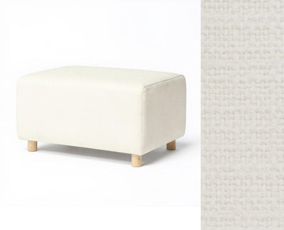 Oilo Ottoman Wide Rectangle Wood Base