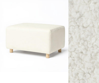 Oilo Ottoman Wide Rectangle Wood Base