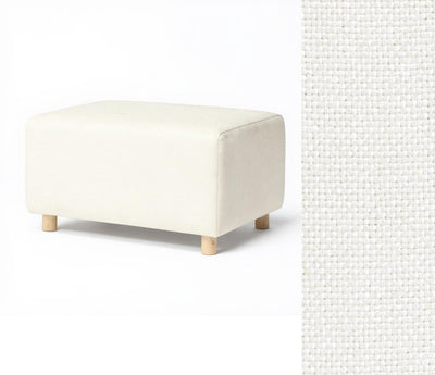 Oilo Ottoman Wide Rectangle Wood Base