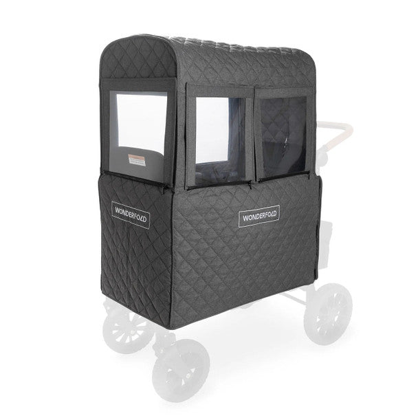 WonderFold Cold Weather Shield Warm Cover For W2 Elite/Luxe in Gray- Strolleria
