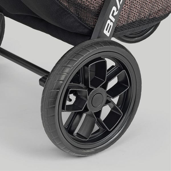 Chicco Bravo LE ClearTex Quick-Fold Stroller - Pewter- Strolleria