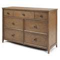 Natural Wood Maxi Cosi Quiet Luxury 7-Drawer Dresser - Front View | Strolleria