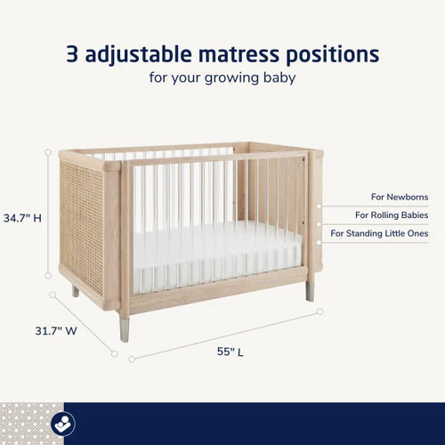 Maxi Cosi Brisa 4-in-1 Convertible Crib with Toddler Bed/Daybed Conversion Kit- Strolleria