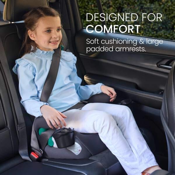 Britax UpNGo Backless Booster Car Seat – Raven Black- Strolleria