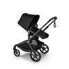 Black Bugaboo Kangaroo Seat Complete Stroller - Side View | Strolleria
