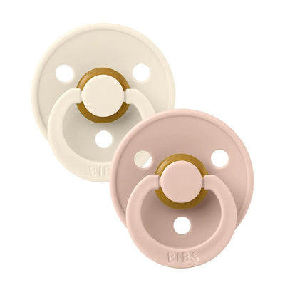 BIBS Colour Pacifier - 2 Pack Ivory / Blush