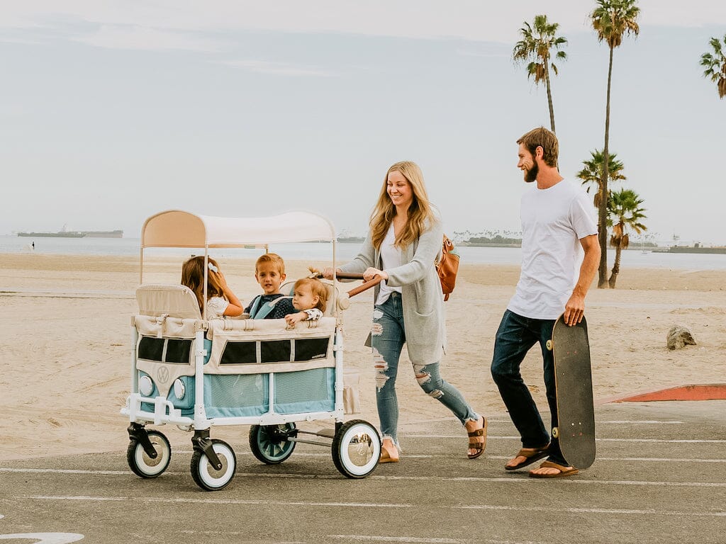 WonderFold VW4 Luxe Quad Stroller Wagon - Volkswagen Special