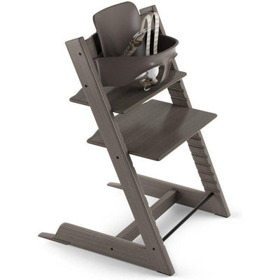 2019 Stokke Tripp Trapp High Chair with Baby Set-Hazy Grey-537000-Strolleria