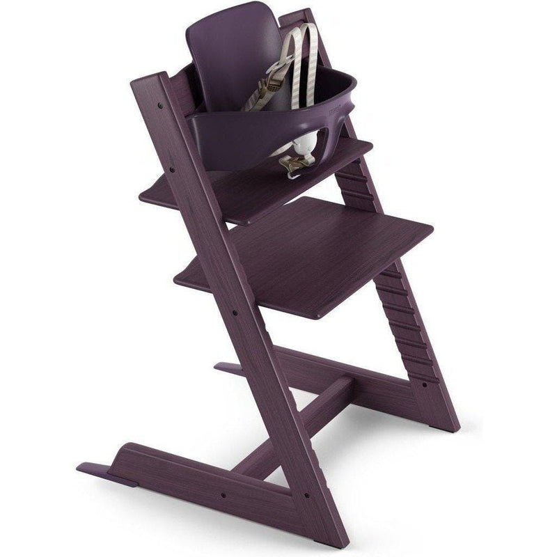 2019 Stokke Tripp Trapp High Chair with Baby Set-Plum Purple-537400-Strolleria