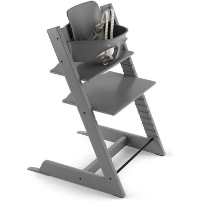 2019 Stokke Tripp Trapp High Chair with Baby Set-Storm Grey-536900-Strolleria