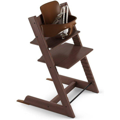 2019 Stokke Tripp Trapp High Chair with Baby Set-Walnut Brown-536600-Strolleria