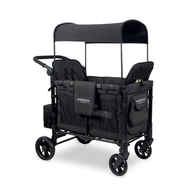 WonderFold W2 Elite Double Stroller Wagon - Black