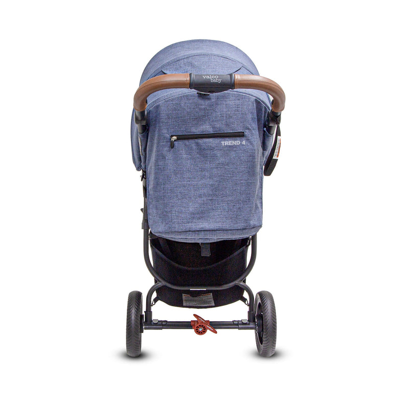 Valco Baby Trend 4 Stroller - Vent Closed - Denim