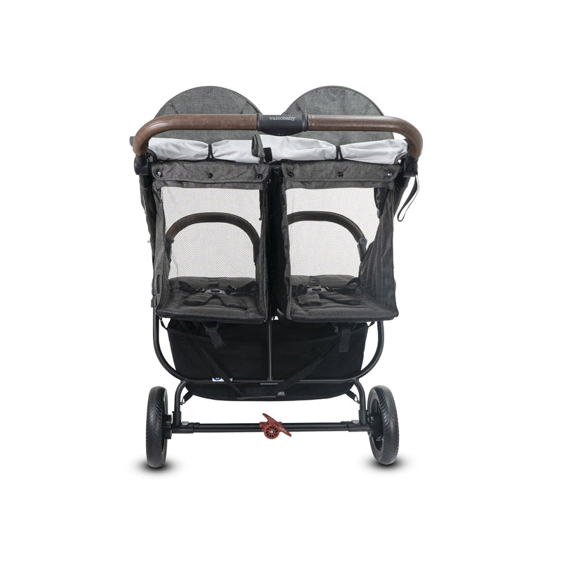 Valco Baby Trend Duo Double Stroller - Vent Open - Charcoal
