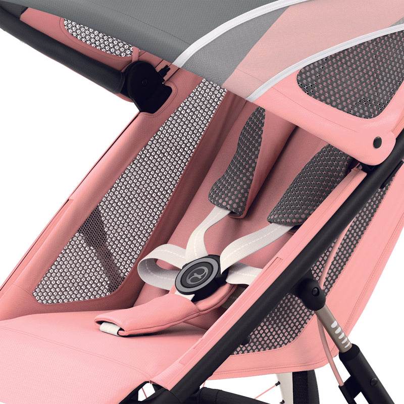 Cybex AVI Jogging Stroller - Black + Pink / Silver Pink