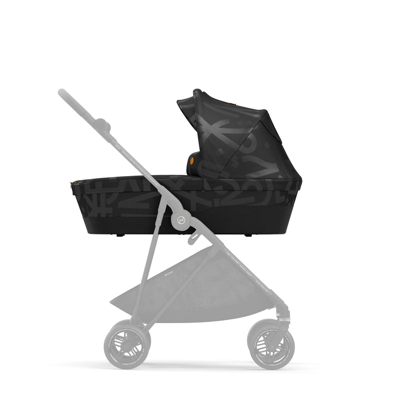 Cybex Melio Street and Carry Cot Bundle Real Black