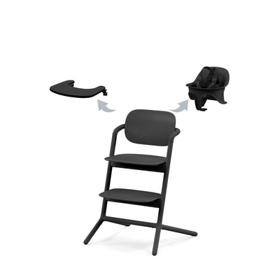 Cybex LEMO 2 High Chair 3-in-1 Set Stunning Black