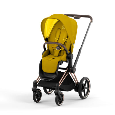 Cybex e-Priam2 Electric Stroller - Rose Gold / Mustard Yellow