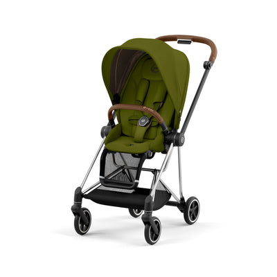 Cybex Mios3 Stroller - Chrome Brown / Khaki Green