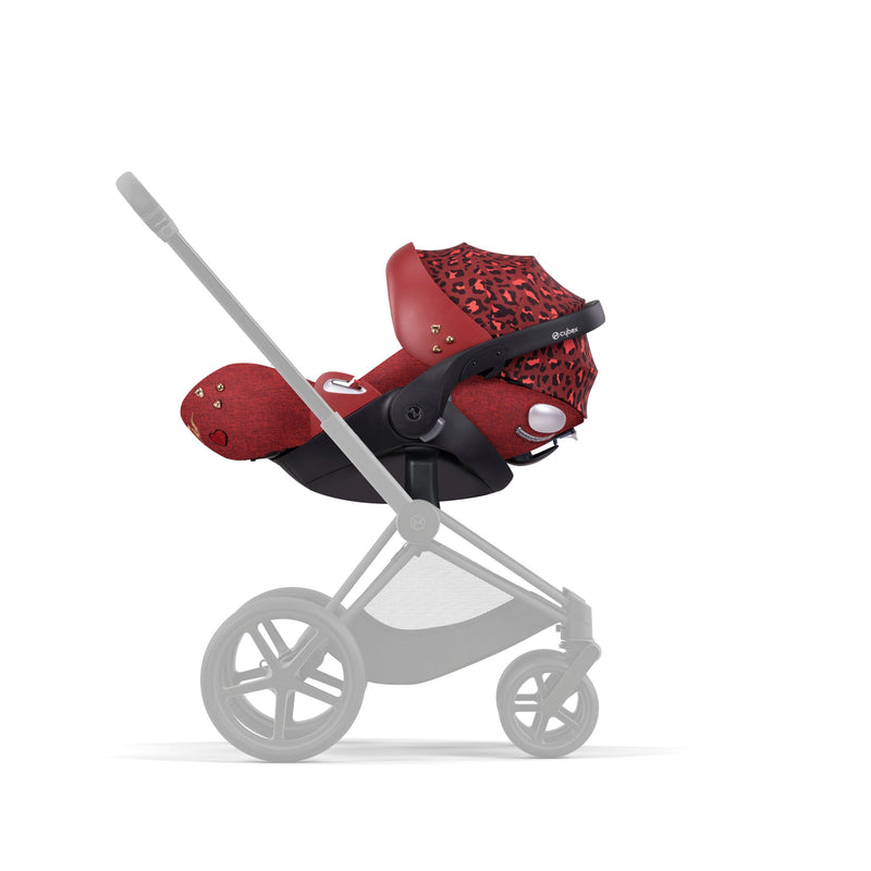 Cybex Priam4 Stroller, Carry Cot, and Cloud Q Infant Car Seat Bundle - Rockstar