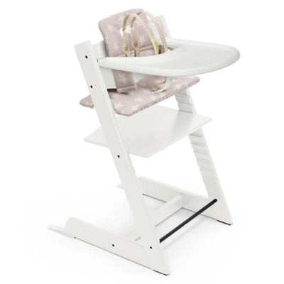 Stokke Tripp Trapp High Chair - Complete Bundle - White with Silver Stars Cushion