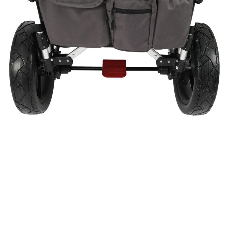 Keenz 7S 2.0 Stroller Wagon - 2 Passenger Grey Back Wheels Brake