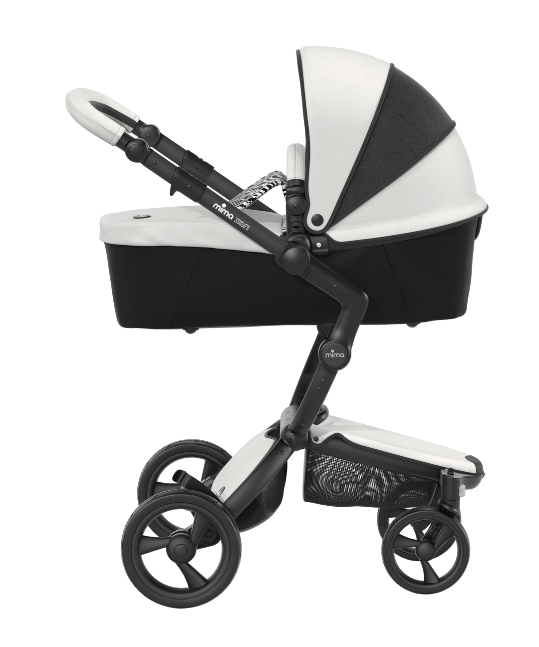 Mima Xari 4G Complete Stroller with Car Seat Adapters New York Zebra