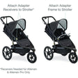BOB Single Jogging Stroller Adapter for Chicco Infant Car Seats - Bambi Baby