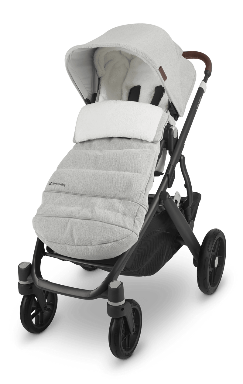 UPPAbaby Cozy Ganoosh Footmuff Anthony White and Grey Chenille
