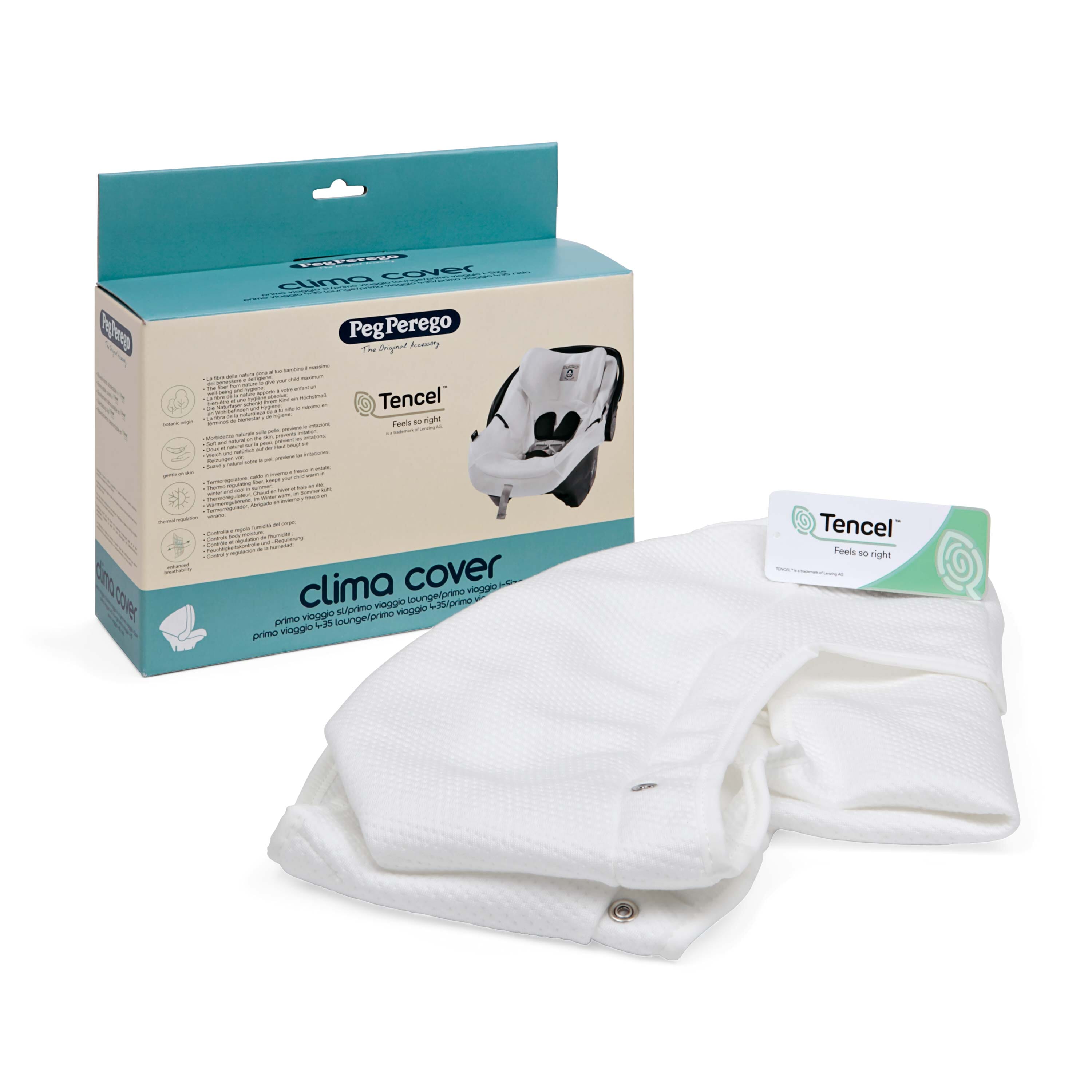 PEG Clima Cover Primo Viaggio in White Tencel- Strolleria