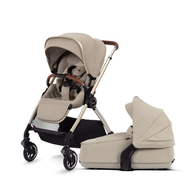 Silver Cross Dune Stroller and Compact Bassinet Bundle - Stone