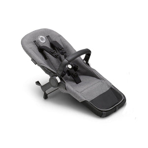 Bugaboo Donkey5 Duo Extension Set Base Grey Melange - Side View | Strolleria