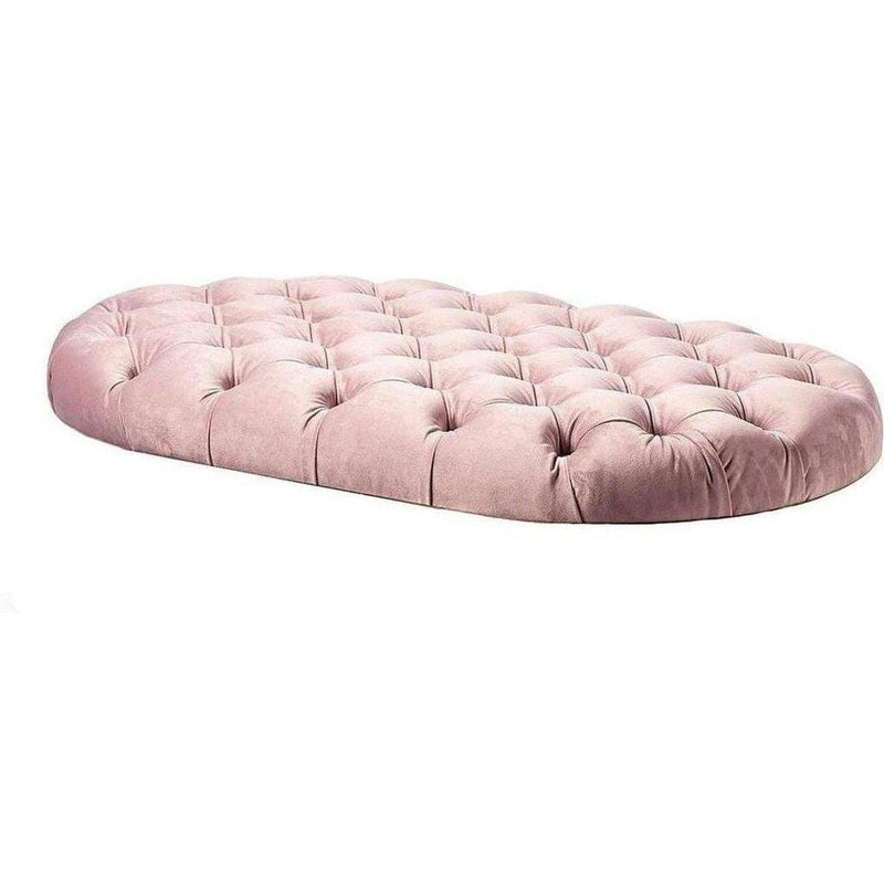 Aristot Tufted Oval Ottoman Conversion - Rondo Base